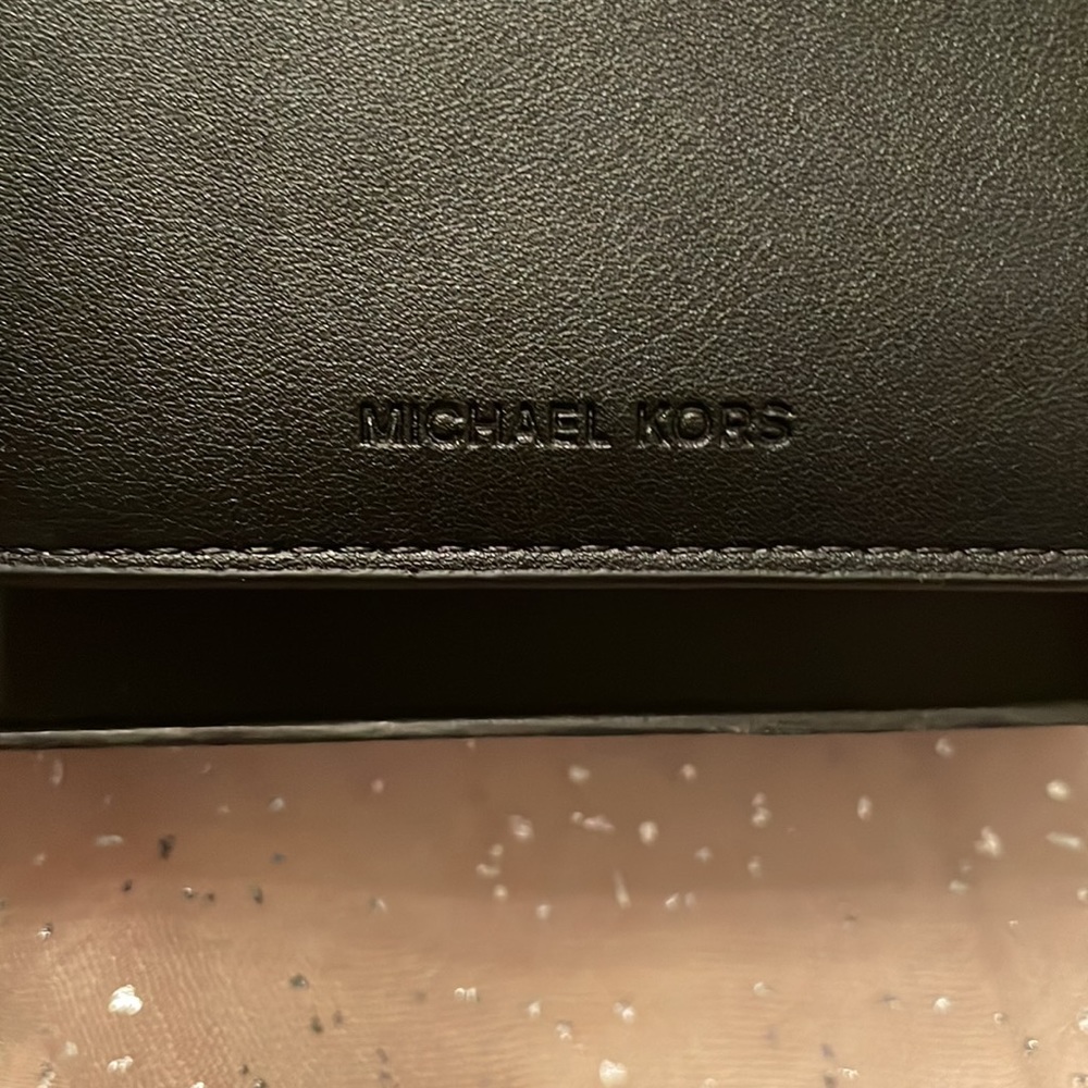 Brand New Michael Kors Black Slim Billfold Men's Wallet w/ Money Clip Box Set - Picture 9 of 14